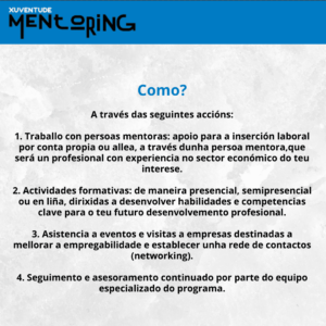 Programa Xuventude Mentoring. Cixug