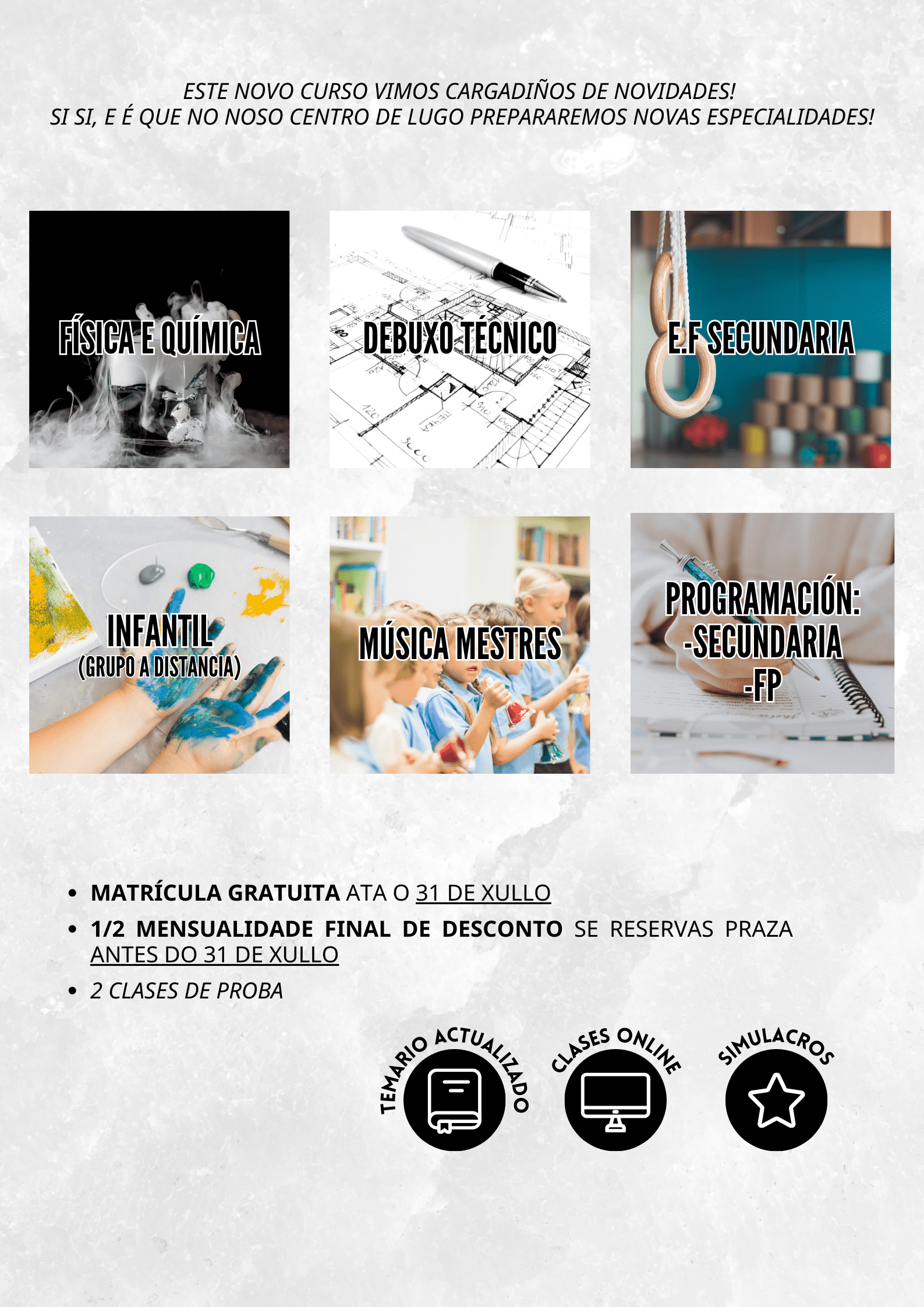 Novas ESPECIALIDADES no centro de Lugo!