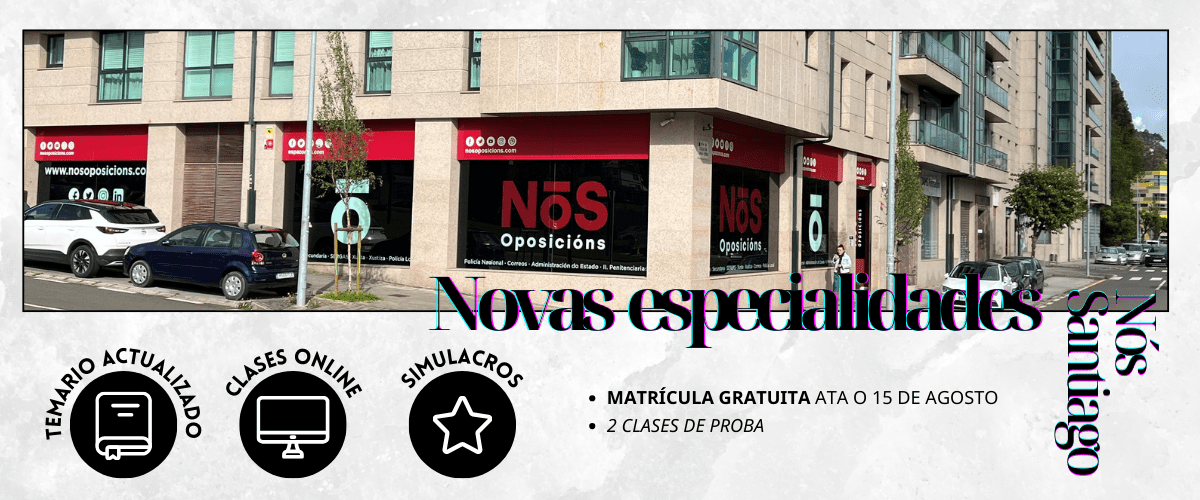 Preparación de 3 novas especialidades no centro de Santiago!