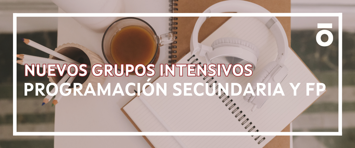 Nuevos grupos intensivos - Programación y UUDD.